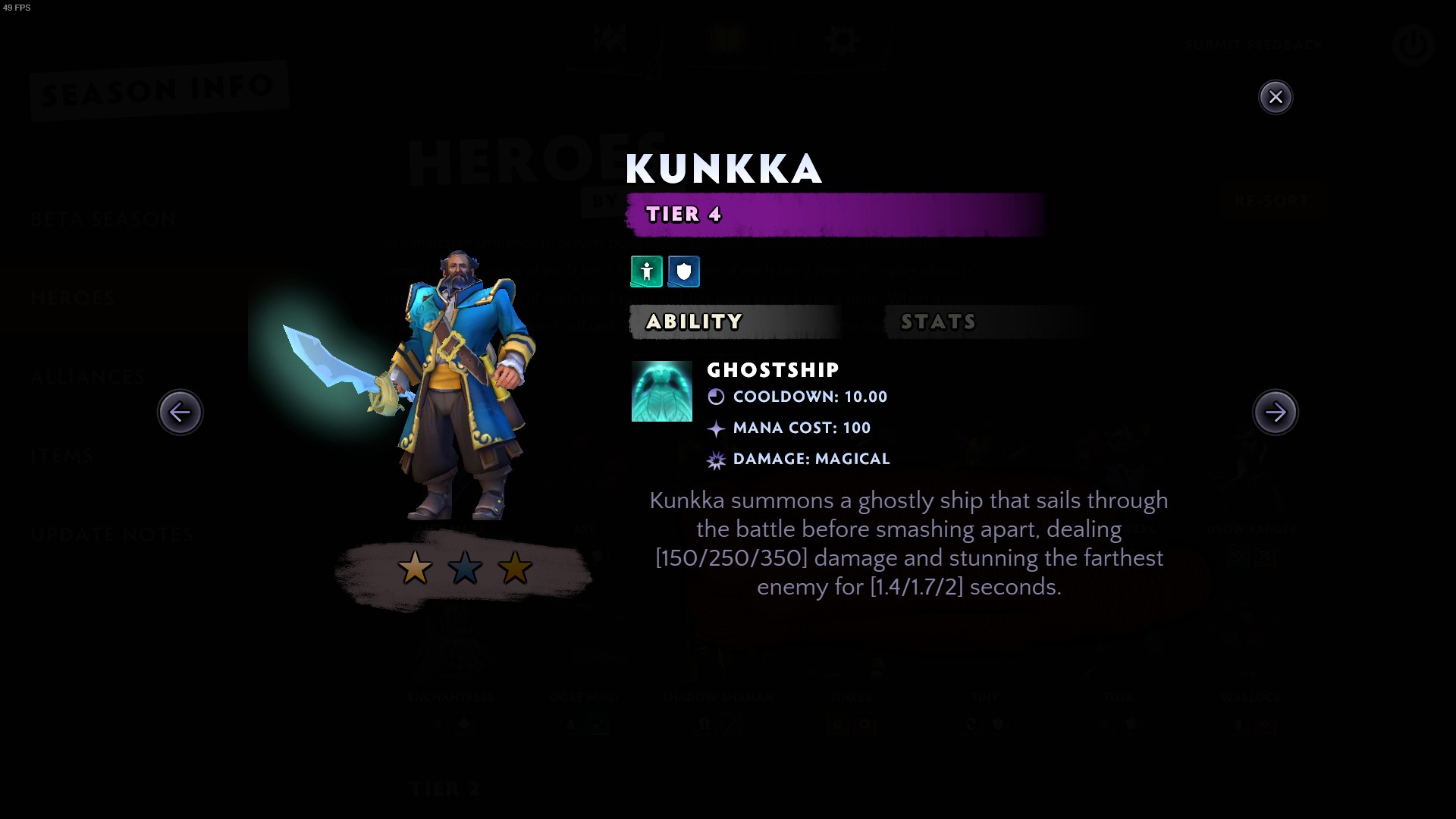 Honest Underlords Abilities